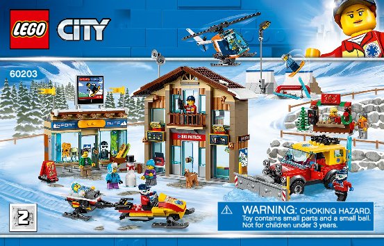 Building Instructions - LEGO - 60203 - Ski Resort: Page 1