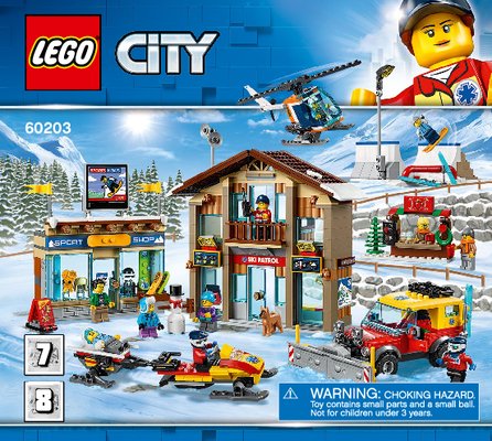 Building Instructions - LEGO - 60203 - Ski Resort: Page 1