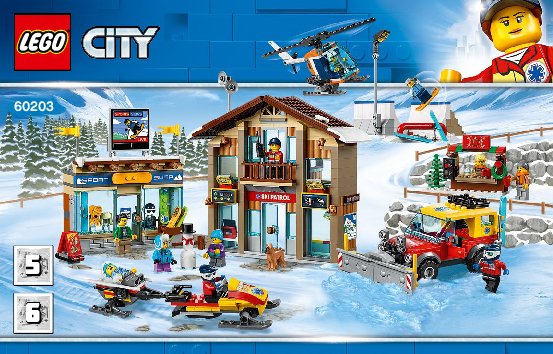 Building Instructions - LEGO - 60203 - Ski Resort: Page 1