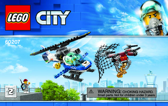 Building Instructions - LEGO - 60207 - Sky Police Drone Chase: Page 1