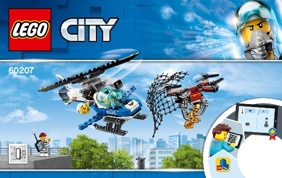 Building Instructions - LEGO - 60207 - Sky Police Drone Chase: Page 1