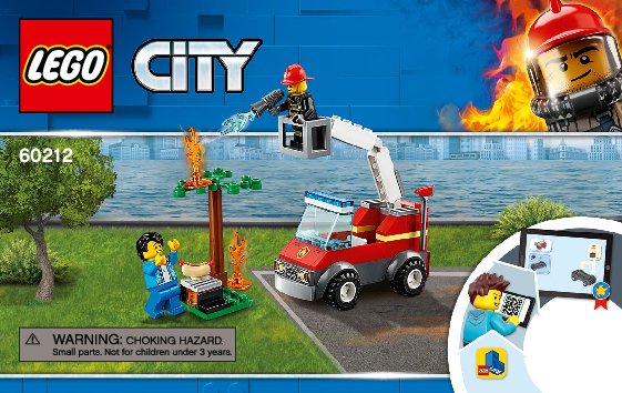 Building Instructions - LEGO - 60212 - Barbecue Burn Out: Page 1