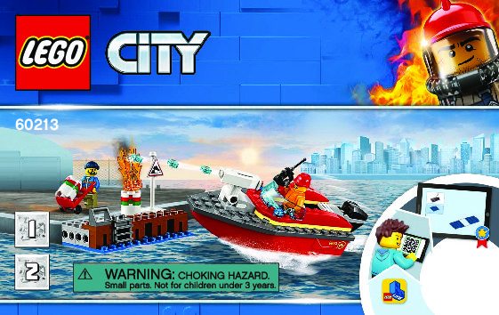 Building Instructions - LEGO - 60213 - Dock Side Fire: Page 1