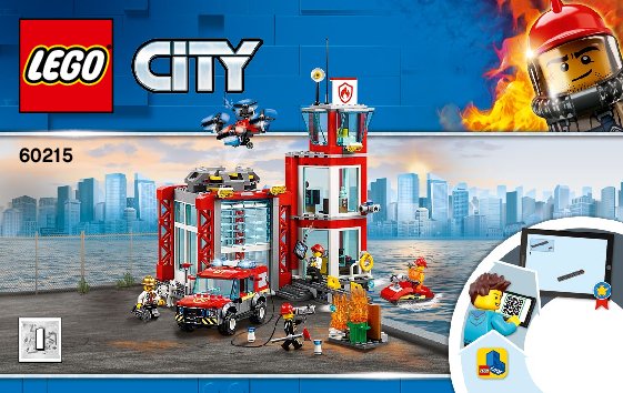 Building Instructions - LEGO - 60215 - Fire Station: Page 1