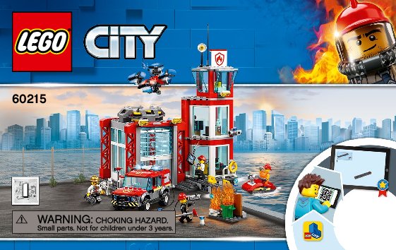 Building Instructions - LEGO - 60215 - Fire Station: Page 1