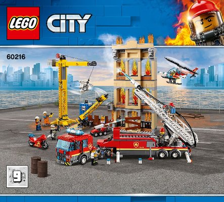 Building Instructions - LEGO - 60216 - Downtown Fire Brigade: Page 1