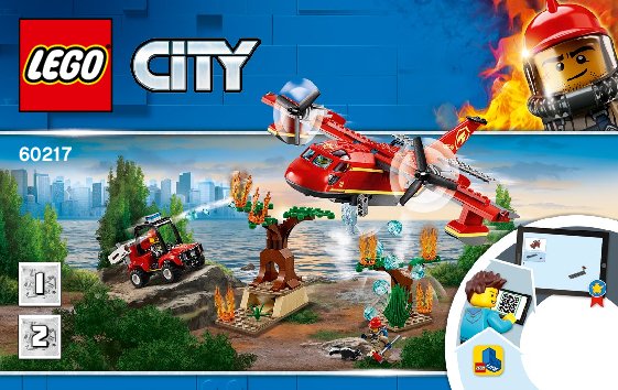 Building Instructions - LEGO - 60217 - Fire Plane: Page 1