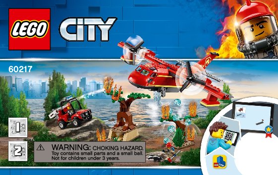 Building Instructions - LEGO - 60217 - Fire Plane: Page 1