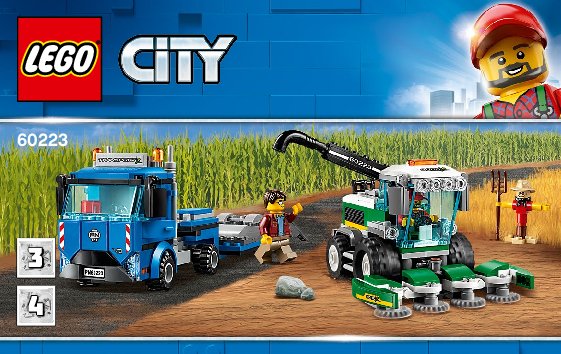 Building Instructions - LEGO - 60223 - Harvester Transport: Page 1