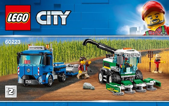 Building Instructions - LEGO - 60223 - Harvester Transport: Page 1