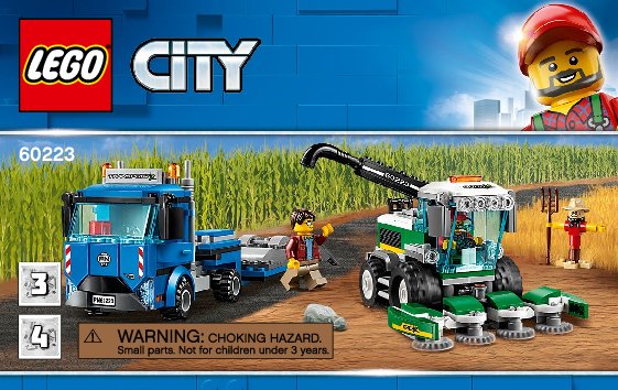 Building Instructions - LEGO - 60223 - Harvester Transport: Page 1