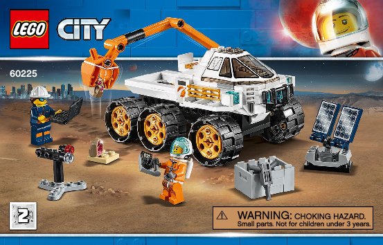 Building Instructions - LEGO - 60225 - Rover Testing Drive: Page 1