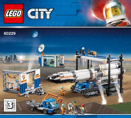 Building Instructions - LEGO - 60229 - Rocket Assembly & Transport: Page 1