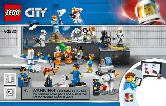 Building Instructions - LEGO - 60230 - People Pack - Space Research and Develop: Page 1