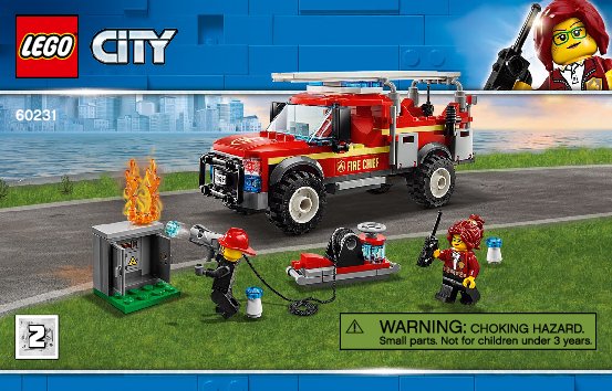 Building Instructions - LEGO - 60231 - Fire Chief Response Truck: Page 1