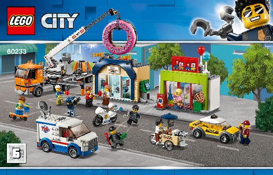 Building Instructions - LEGO - 60233 - Donut shop opening: Page 1