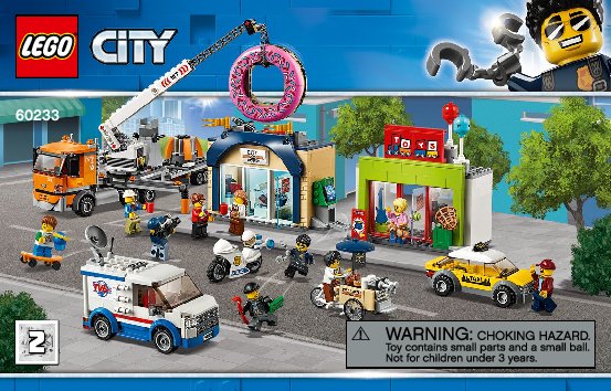 Building Instructions - LEGO - 60233 - Donut shop opening: Page 1