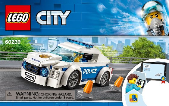 Building Instructions - LEGO - 60239 - Police Patrol Car: Page 1