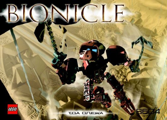 Building Instructions - LEGO - 65409 - Bionicle Toa Metru 8601+8604+8613: Page 1