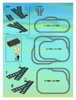 Building Instructions - LEGO - 66493 - CITY Train Value Pack: Page 1