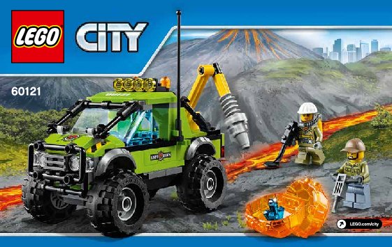 Building Instructions - LEGO - 66540 - CITY Volcano Value Pack: Page 1