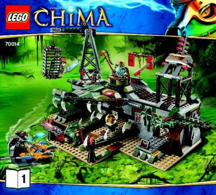 Building Instructions - LEGO - Legends of Chima - 70014 - The Croc Swamp Hideout: Page 1