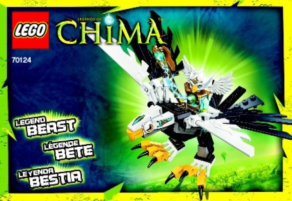 Building Instructions - LEGO - Legends of Chima - 70124 - Eagle Legend Beast: Page 1