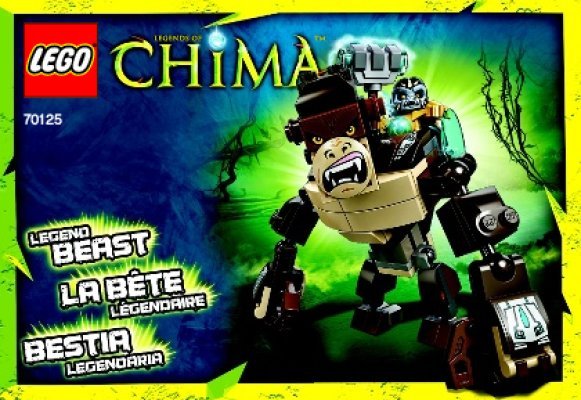 Building Instructions - LEGO - Legends of Chima - 70125 - Gorilla Legend Beast: Page 1