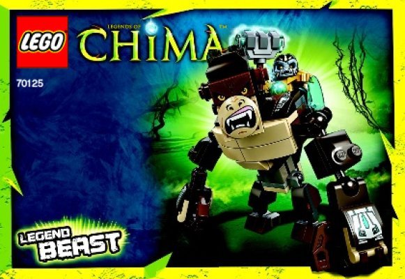 Building Instructions - LEGO - Legends of Chima - 70125 - Gorilla Legend Beast: Page 1