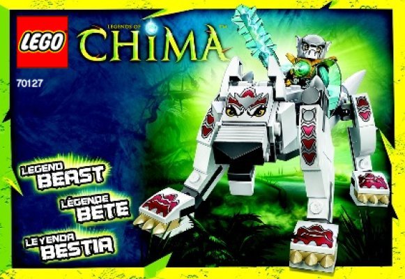 Building Instructions - LEGO - Legends of Chima - 70127 - Wolf Legend Beast: Page 1