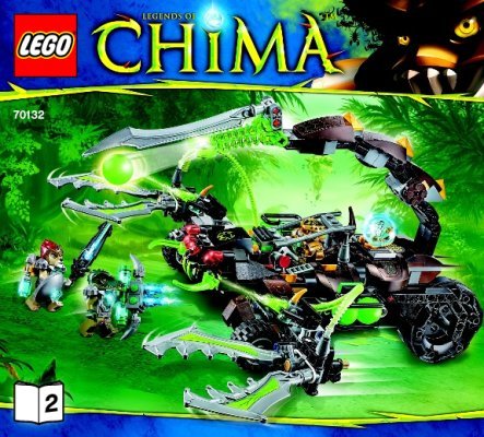 Building Instructions - LEGO - Legends of Chima - 70132 - Scorm’s Scorpion Stinger: Page 1