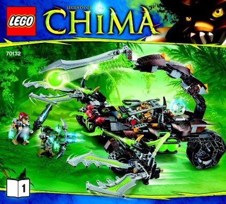 Building Instructions - LEGO - Legends of Chima - 70132 - Scorm’s Scorpion Stinger: Page 1