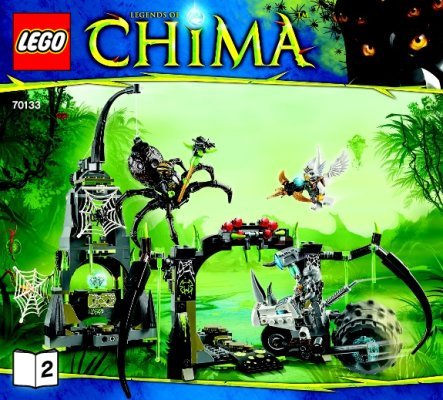 Building Instructions - LEGO - Legends of Chima - 70133 - Spinlyn’s Cavern: Page 1