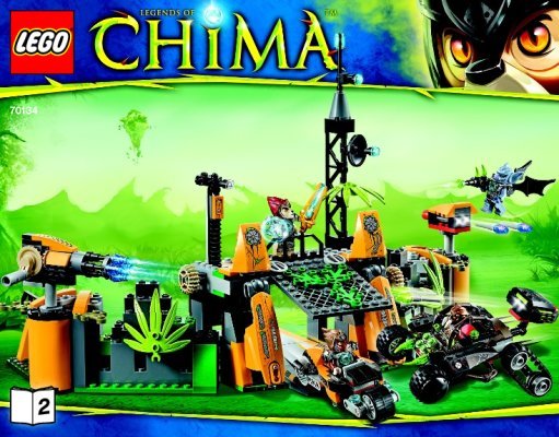 Building Instructions - LEGO - Legends of Chima - 70134 - Lavertus’ Outland Base: Page 1