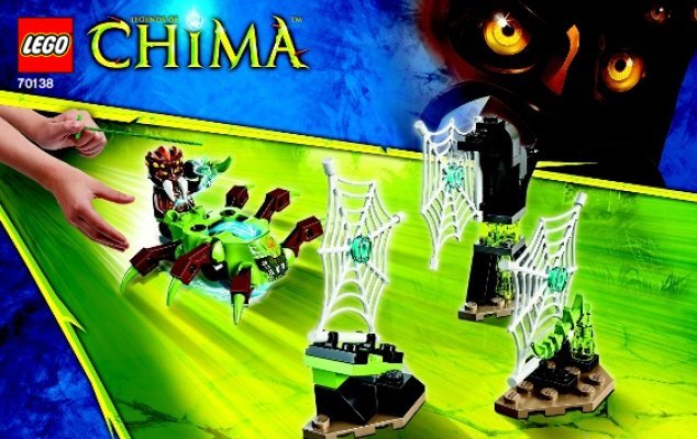 Building Instructions - LEGO - Legends of Chima - 70138 - Web Dash: Page 1