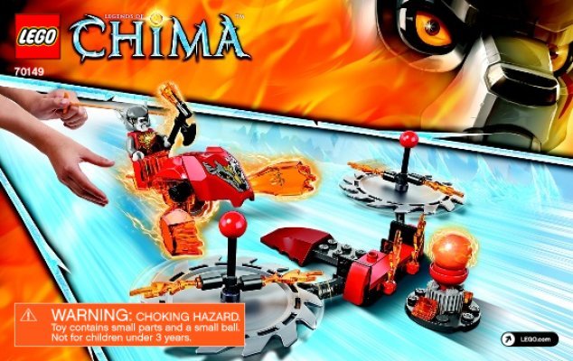 Building Instructions - LEGO - Legends of Chima - 70149 - Scorching Blades: Page 1