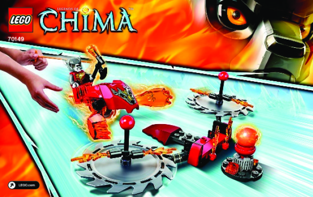 Building Instructions - LEGO - Legends of Chima - 70149 - Scorching Blades: Page 1