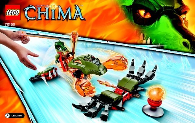 Building Instructions - LEGO - Legends of Chima - 70150 - Flaming Claws: Page 1