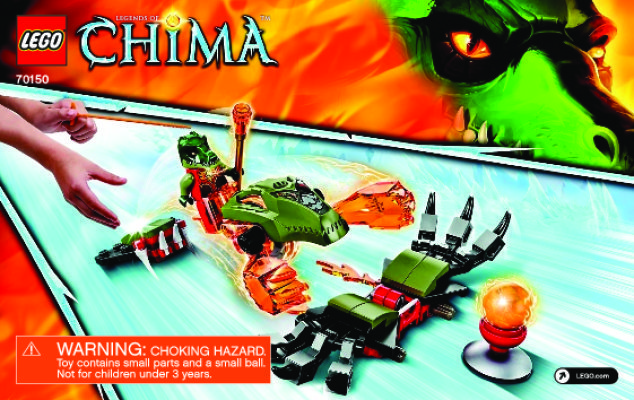 Building Instructions - LEGO - Legends of Chima - 70150 - Flaming Claws: Page 1