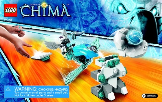 Building Instructions - LEGO - Legends of Chima - 70151 - Frozen Spikes: Page 1