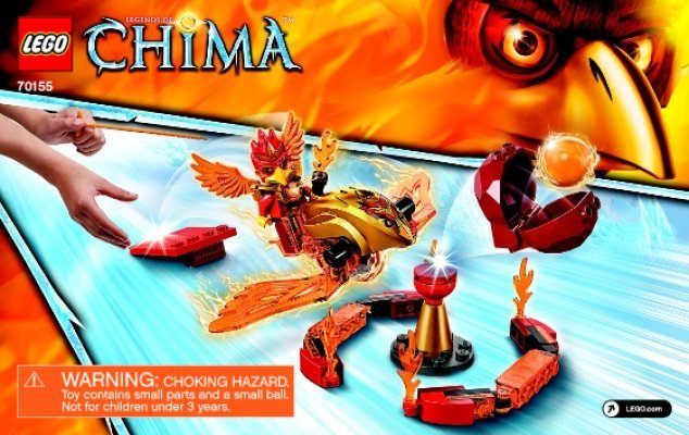 Building Instructions - LEGO - Legends of Chima - 70155 - Inferno Pit: Page 1