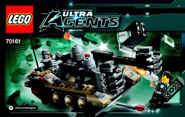 Building Instructions - LEGO - Ultra Agents - 70161 - Tremor Track Infiltration: Page 1