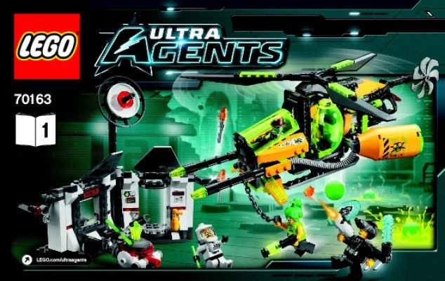 Building Instructions - LEGO - Ultra Agents - 70163 - Toxikita's Toxic Meltdown: Page 1