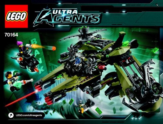 Building Instructions - LEGO - Ultra Agents - 70164 - Hurricane Heist: Page 1