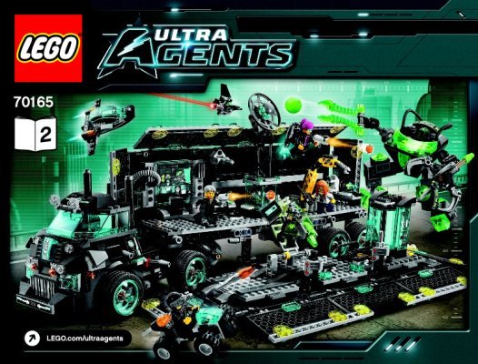 Building Instructions - LEGO - Ultra Agents - 70165 - Ultra Agents Mission HQ: Page 1