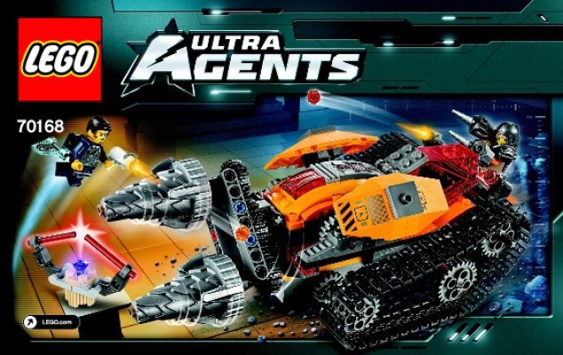 Building Instructions - LEGO - Ultra Agents - 70168 - Drillex Diamond Job: Page 1