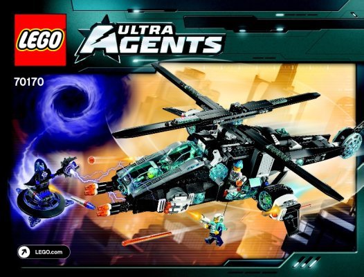 Building Instructions - LEGO - Ultra Agents - 70170 - UltraCopter vs. AntiMatter: Page 1