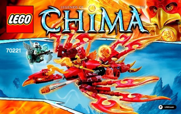 Building Instructions - LEGO - Legends of Chima - 70221 - Flinx’s Ultimate Phoenix: Page 1