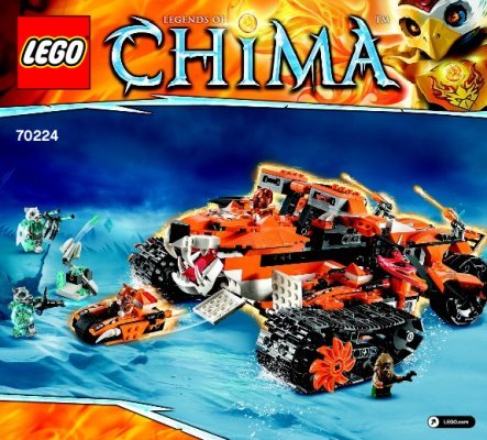 Building Instructions - LEGO - Legends of Chima - 70224 - Tiger’s Mobile Command: Page 1