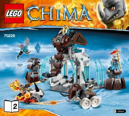 Building Instructions - LEGO - Legends of Chima - 70226 - Mammoth’s Frozen Stronghold: Page 1